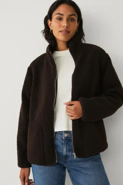 Outlet Collection Kort fleecejakke Dame Jakker & Frakker