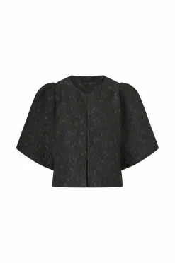 Outlet Collection Kort blusejakke med blomstermønster Dame Blazere & Veste