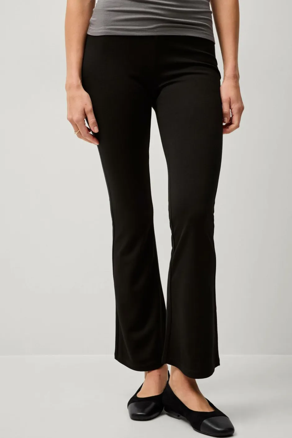 Sale Collection Kraftige leggings med bootcut, kortere benlængde Dame Tights & Leggings