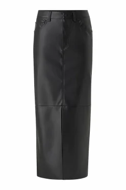 Clearance Collection Lang nederdel i imiteret læder Dame Nederdele