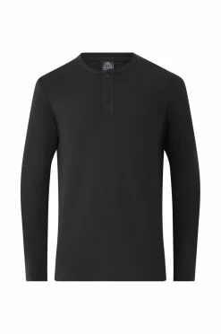 Online Collection Langærmet t-shirt med knaplukning T-Shirts & Tanktoppe