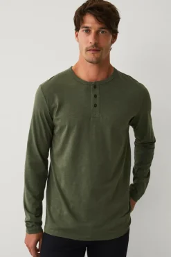 Ellos Collection Langærmet t-shirt med knaplukning^ T-Shirts & Tanktoppe