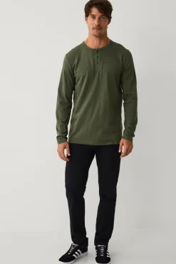 Ellos Collection Langærmet t-shirt med knaplukning^ T-Shirts & Tanktoppe