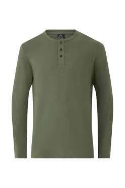 Ellos Collection Langærmet t-shirt med knaplukning^ T-Shirts & Tanktoppe