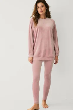 Ellos Collection Leggings i velour^Dame Loungewear & Homewear|Tights & Leggings