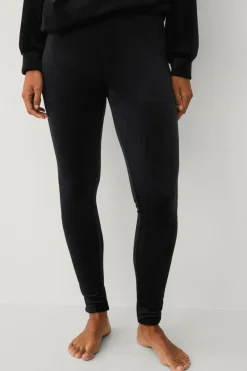 Outlet Collection Leggings i velour Dame Loungewear & Homewear|Tights & Leggings