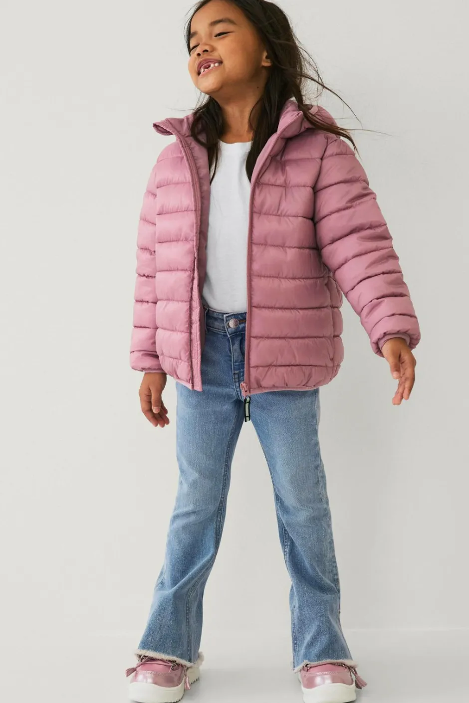 Outlet Collection Letvægtsjakke med hætte Børn Overtøj