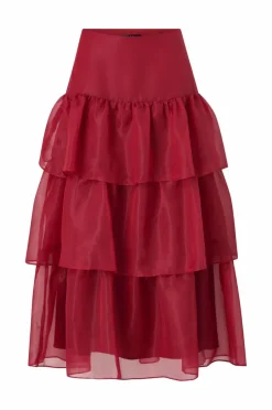 Discount Collection Maxi nederdel med volanter Dame Nederdele
