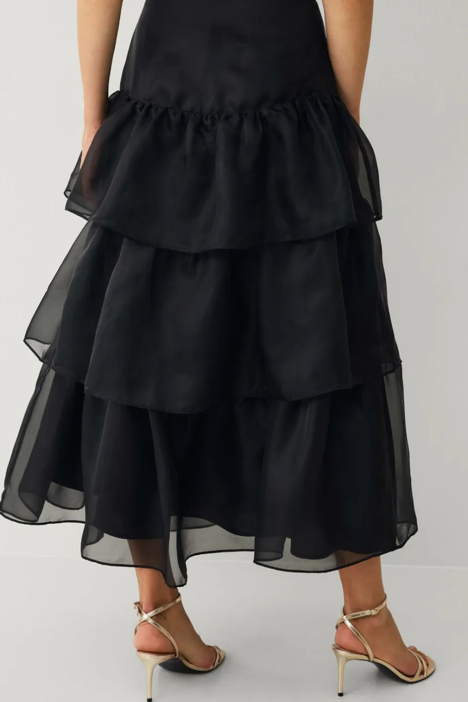 Ellos Collection Maxi nederdel med volanter^Dame Nederdele