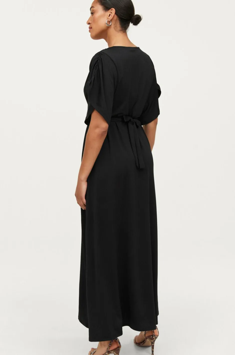 Sale Collection Maxi kjole med en knude i ryggen Dame Kjoler