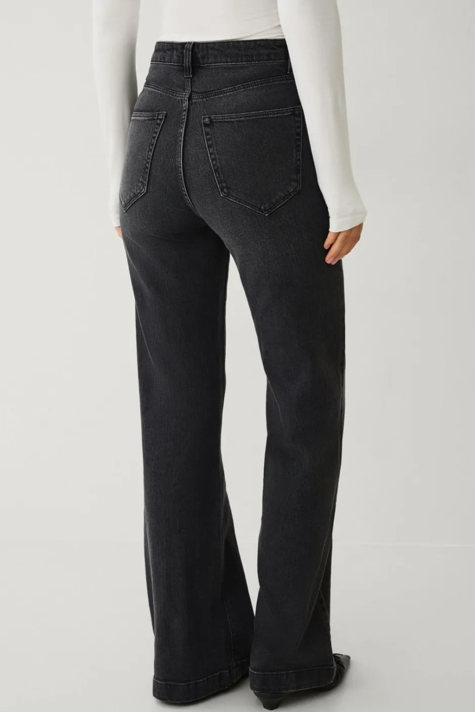 Online Collection Med svaj jeans Med svaj med høj talje Dame Jeans