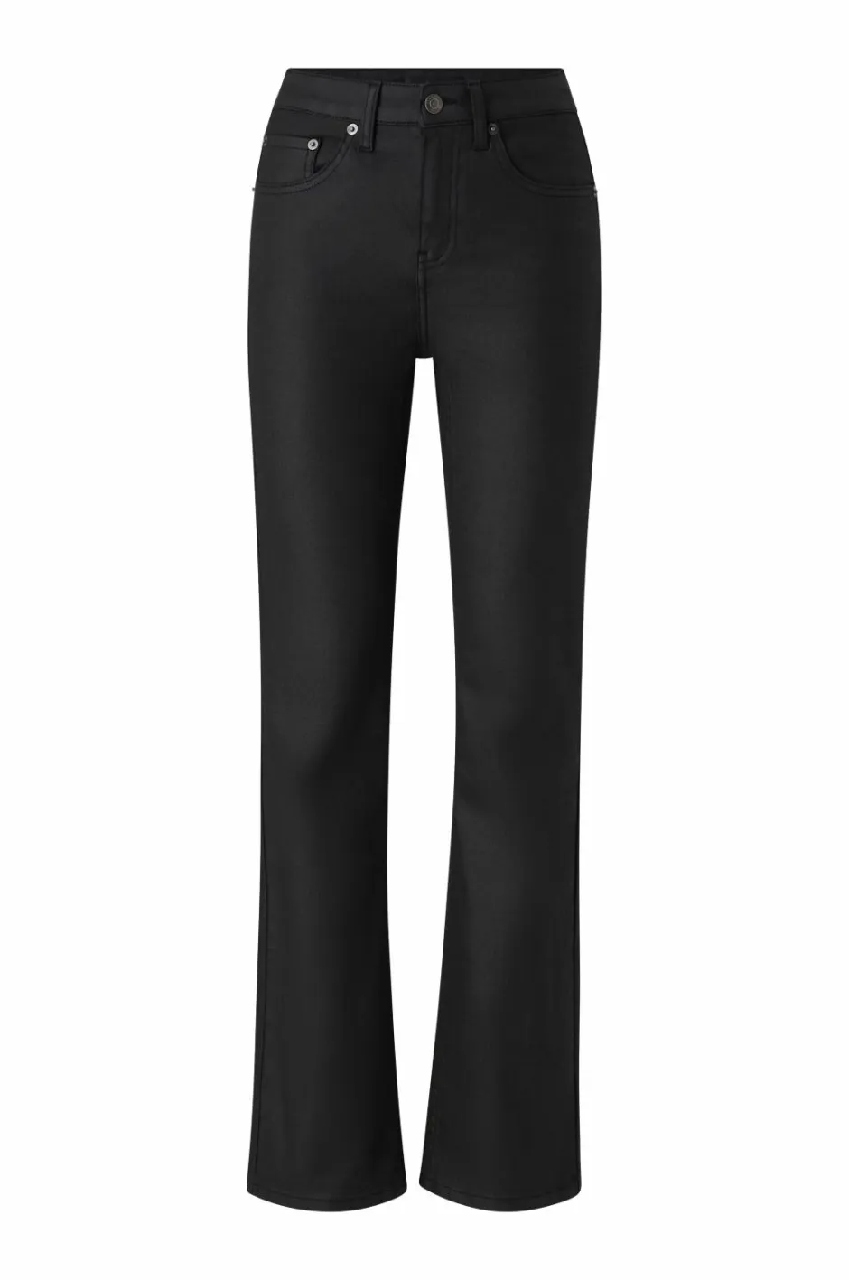 Best Collection Med svaj jeans med coated overflade Dame Jeans