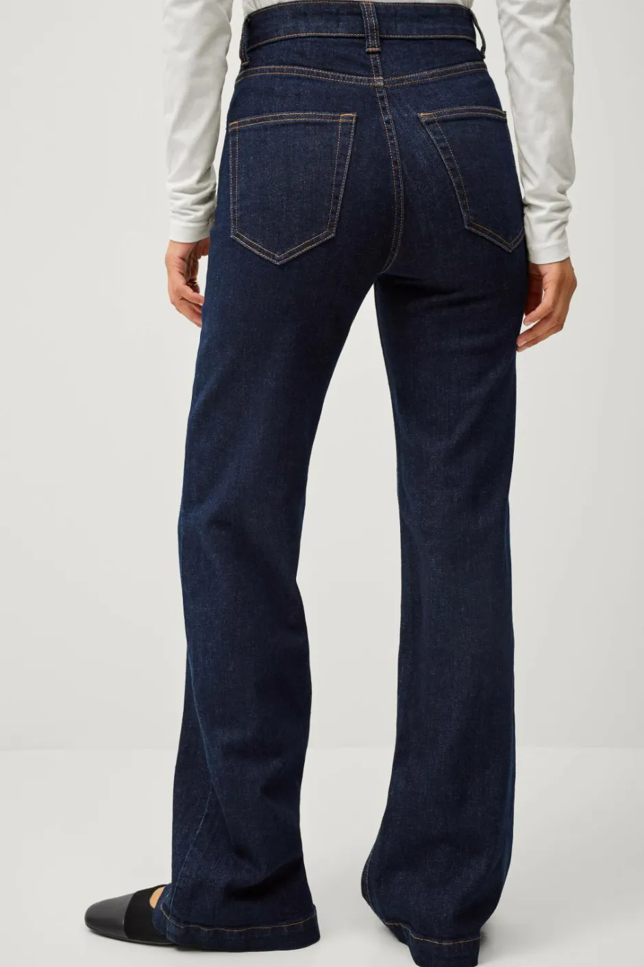 Best Collection Med svaj jeans Med svaj med høj talje Dame Jeans