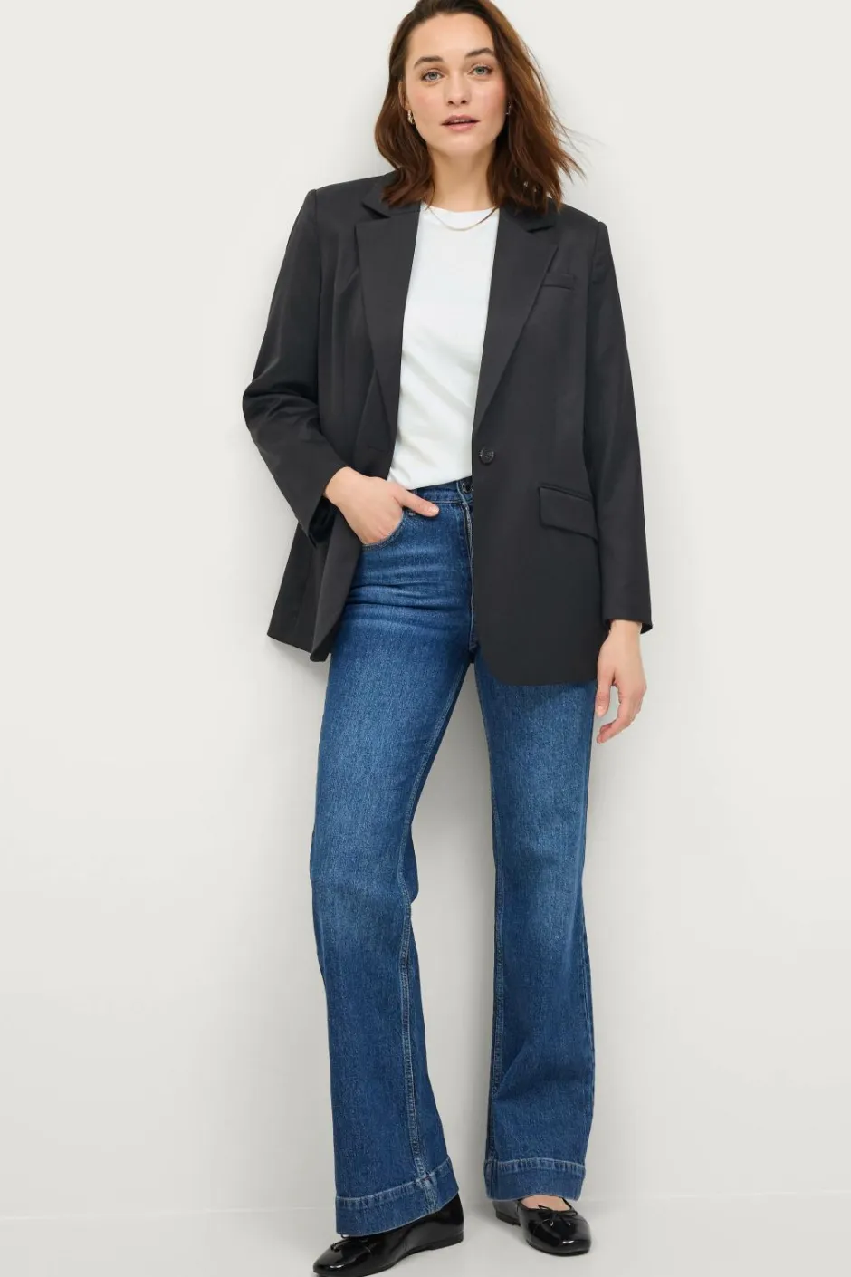 Ellos Collection Med svaj jeans med høj talje^Dame Jeans