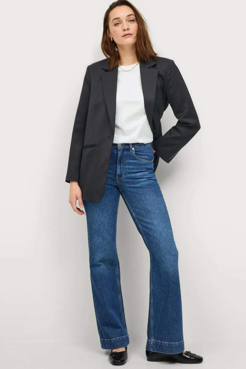 Ellos Collection Med svaj jeans med høj talje^Dame Jeans