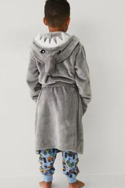 Ellos Collection Morgenkåbe med haj-design^Børn Nattøj & Homewear
