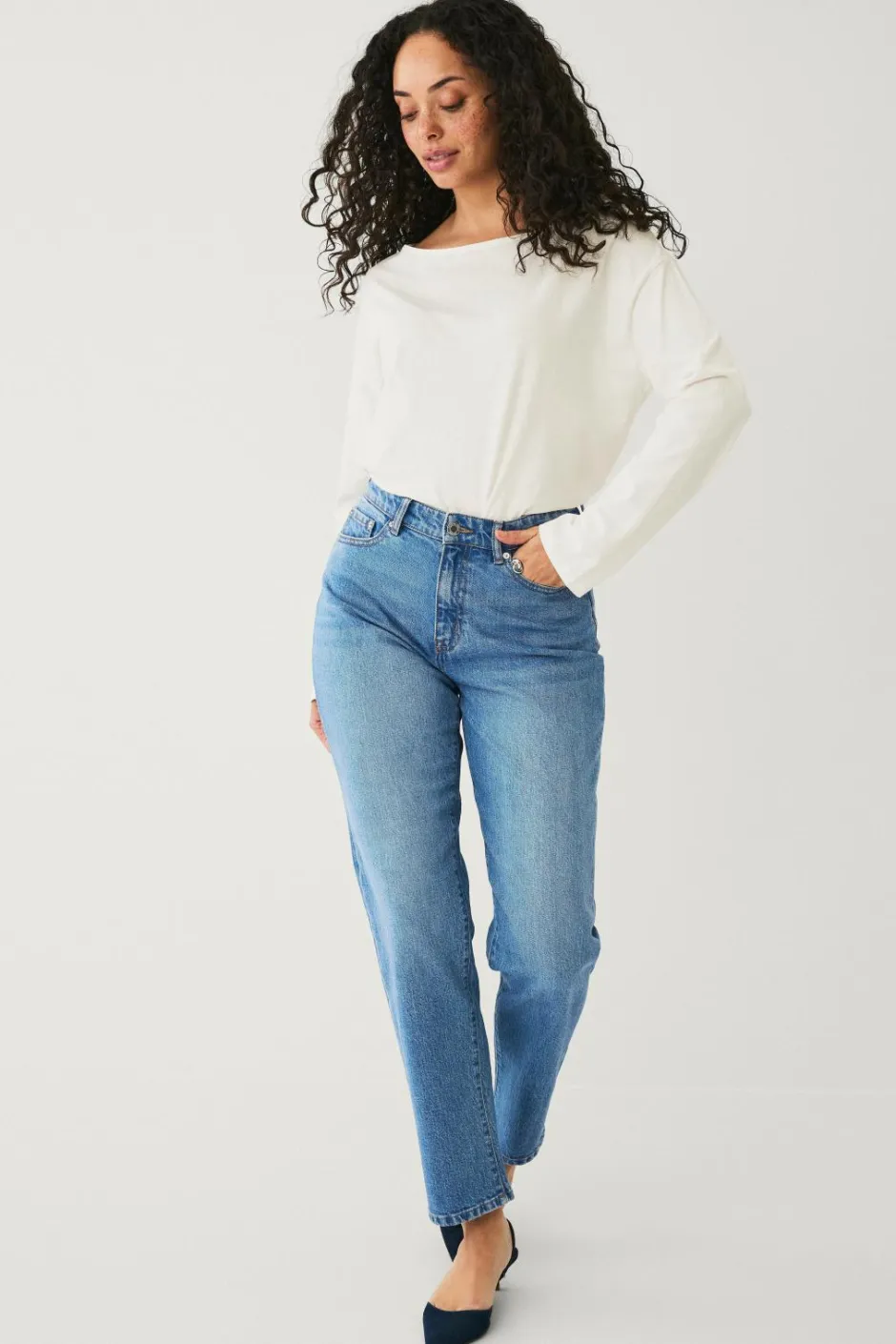 Ellos Collection Morjeans med høj talje^Dame Jeans