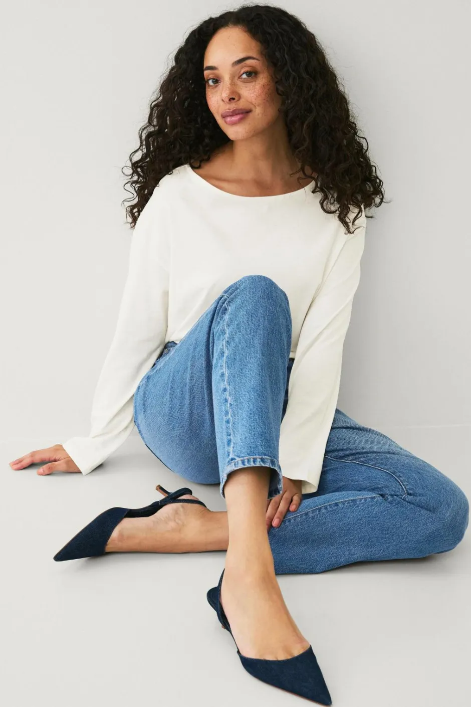 Ellos Collection Morjeans med høj talje^Dame Jeans