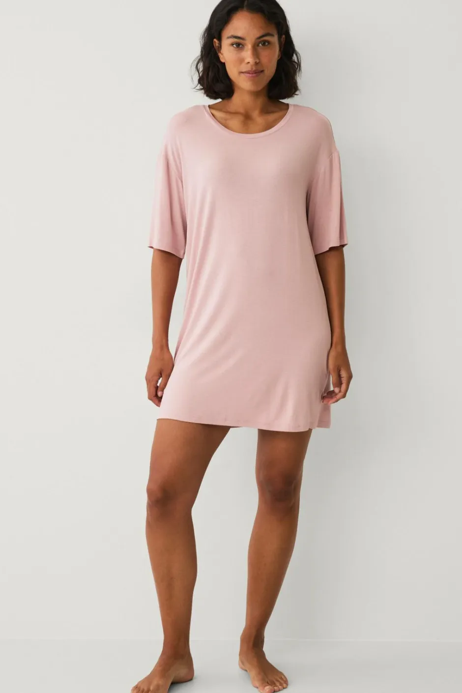 Hot Collection Natkjole med stort T Dame Nattøj