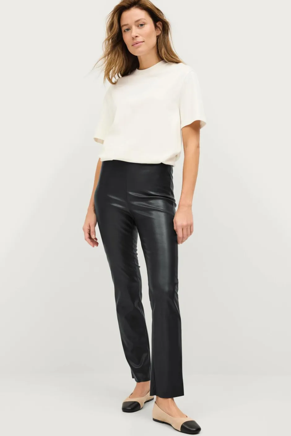 Discount Collection Pull-on bukser i imiteret læder Dame Bukser