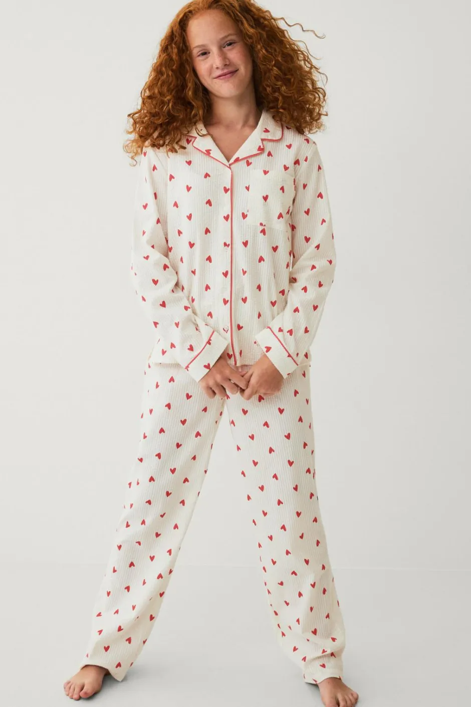 New Collection Pyjamassæt i seersucker Børn Nattøj & Homewear