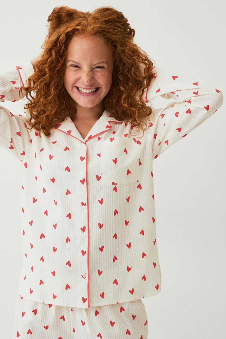 New Collection Pyjamassæt i seersucker Børn Nattøj & Homewear