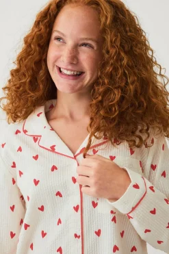 New Collection Pyjamassæt i seersucker Børn Nattøj & Homewear