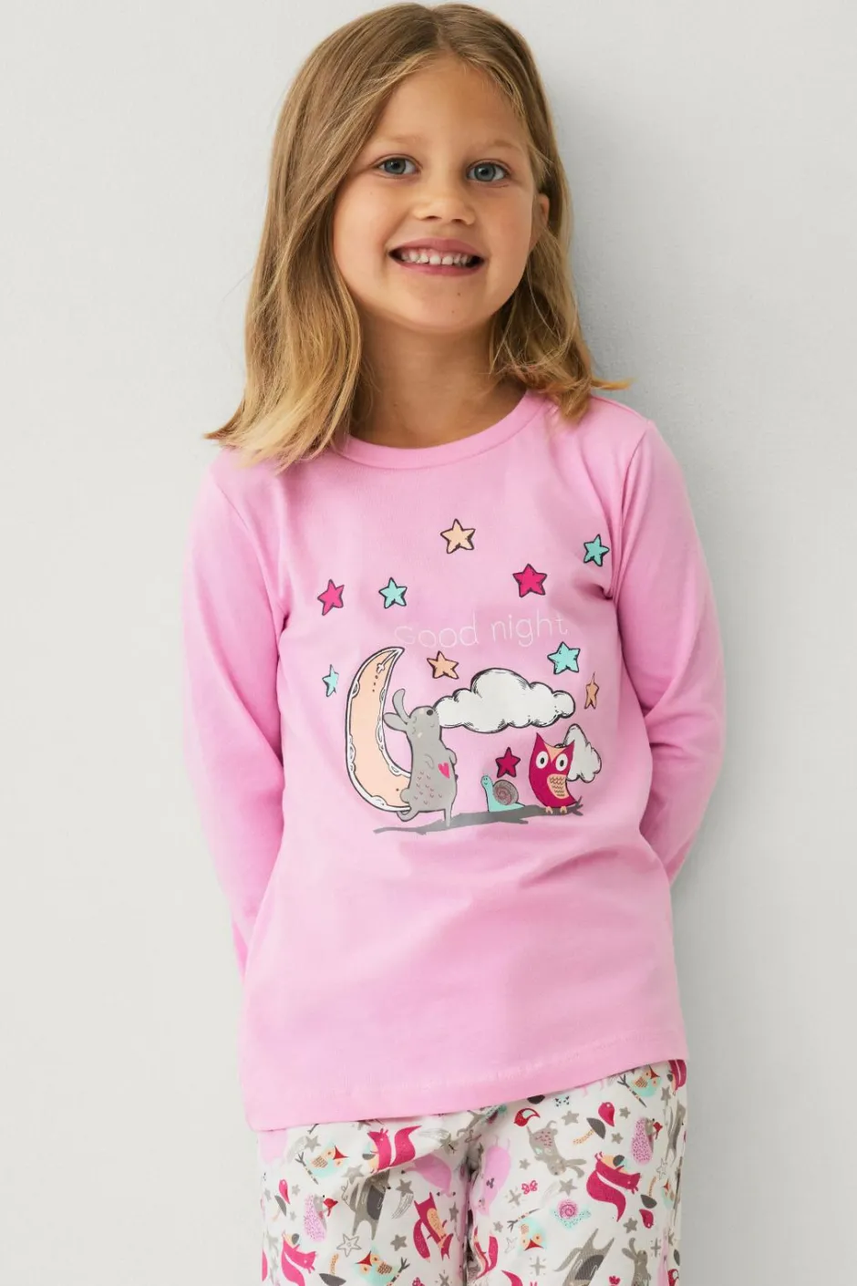 Ellos Collection Pyjamassæt i bomuldsjersey^Børn Nattøj & Homewear