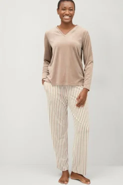 Ellos Collection Pyjamas i velour^Dame Nattøj