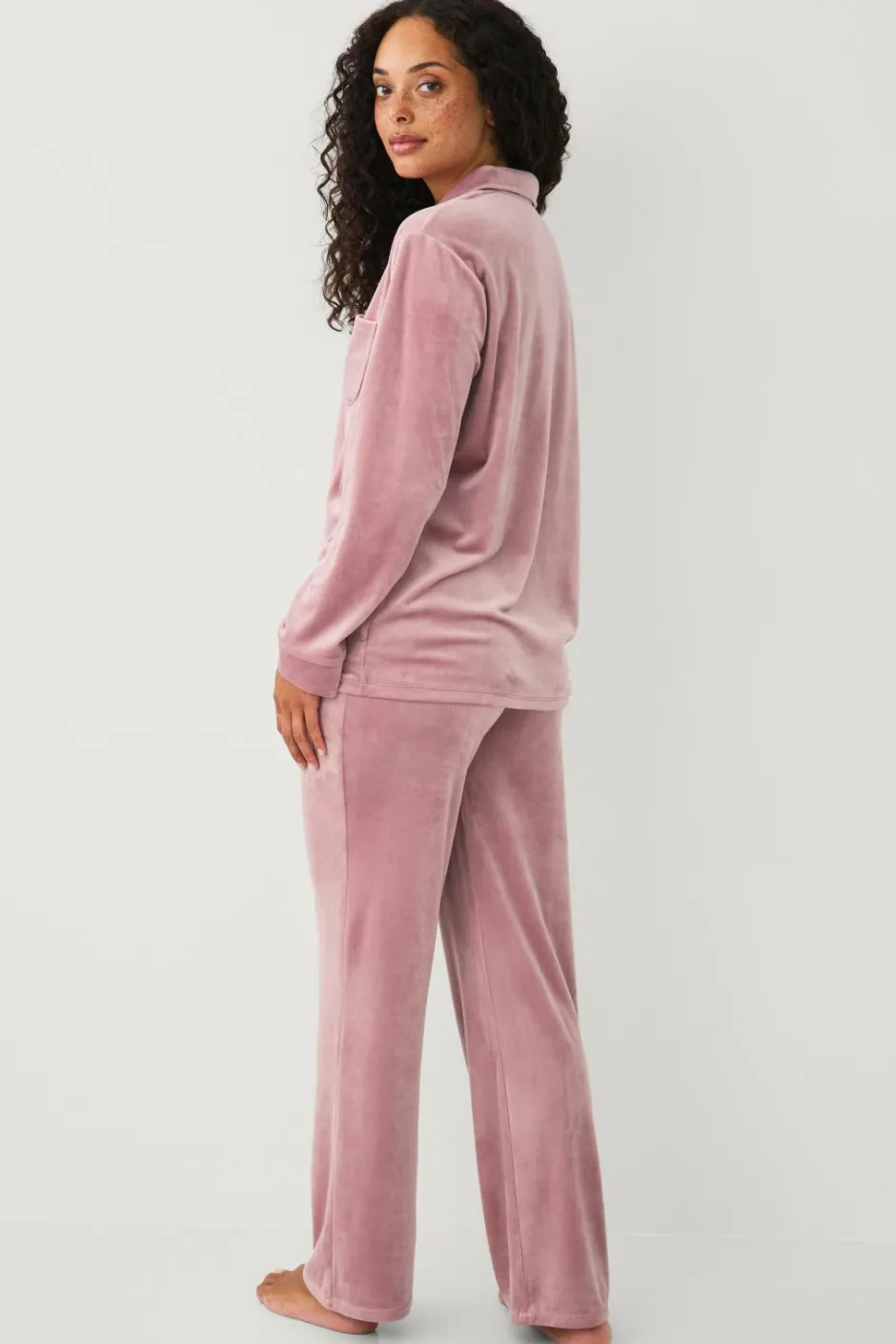 New Collection Pyjamassæt i velour Dame Nattøj
