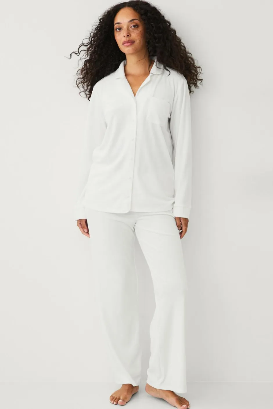 Ellos Collection Pyjamassæt i velour^Dame Nattøj