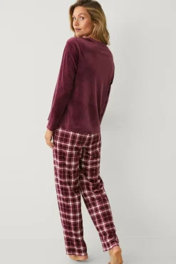 Ellos Collection Pyjamas i velour^Dame Nattøj