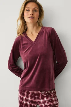 Ellos Collection Pyjamas i velour^Dame Nattøj