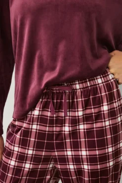 Ellos Collection Pyjamas i velour^Dame Nattøj