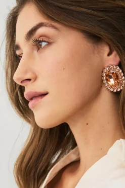 Hot Collection Ørestikker med rhinstene Dame Smykker