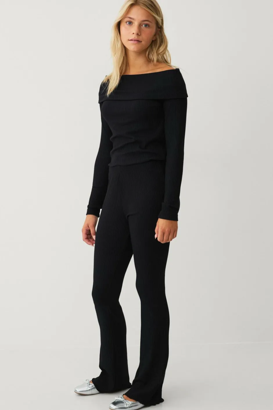 Ellos Collection Ribbede leggings^Børn Bukser & Leggings