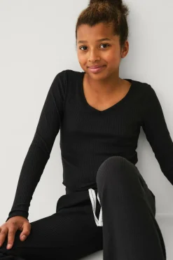 Sale Collection Ribbet lounge-top Børn Toppe & T-Shirts