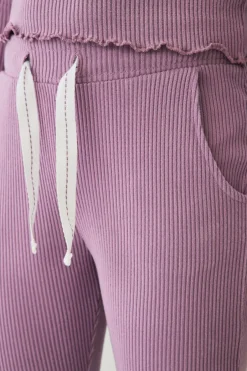 Online Collection Ribbede afslappede bukser Børn Nattøj & Homewear|Bukser & Leggings