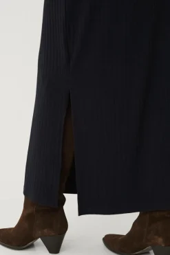 Ellos Collection Ribbet kjole med halv halfzip^Dame Kjoler