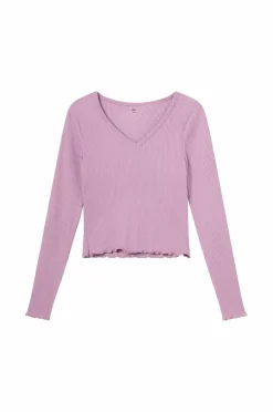 Clearance Collection Ribbet lounge-top Børn Toppe & T-Shirts
