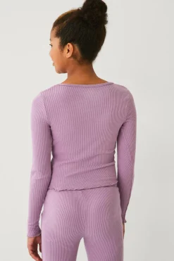Clearance Collection Ribbet lounge-top Børn Toppe & T-Shirts