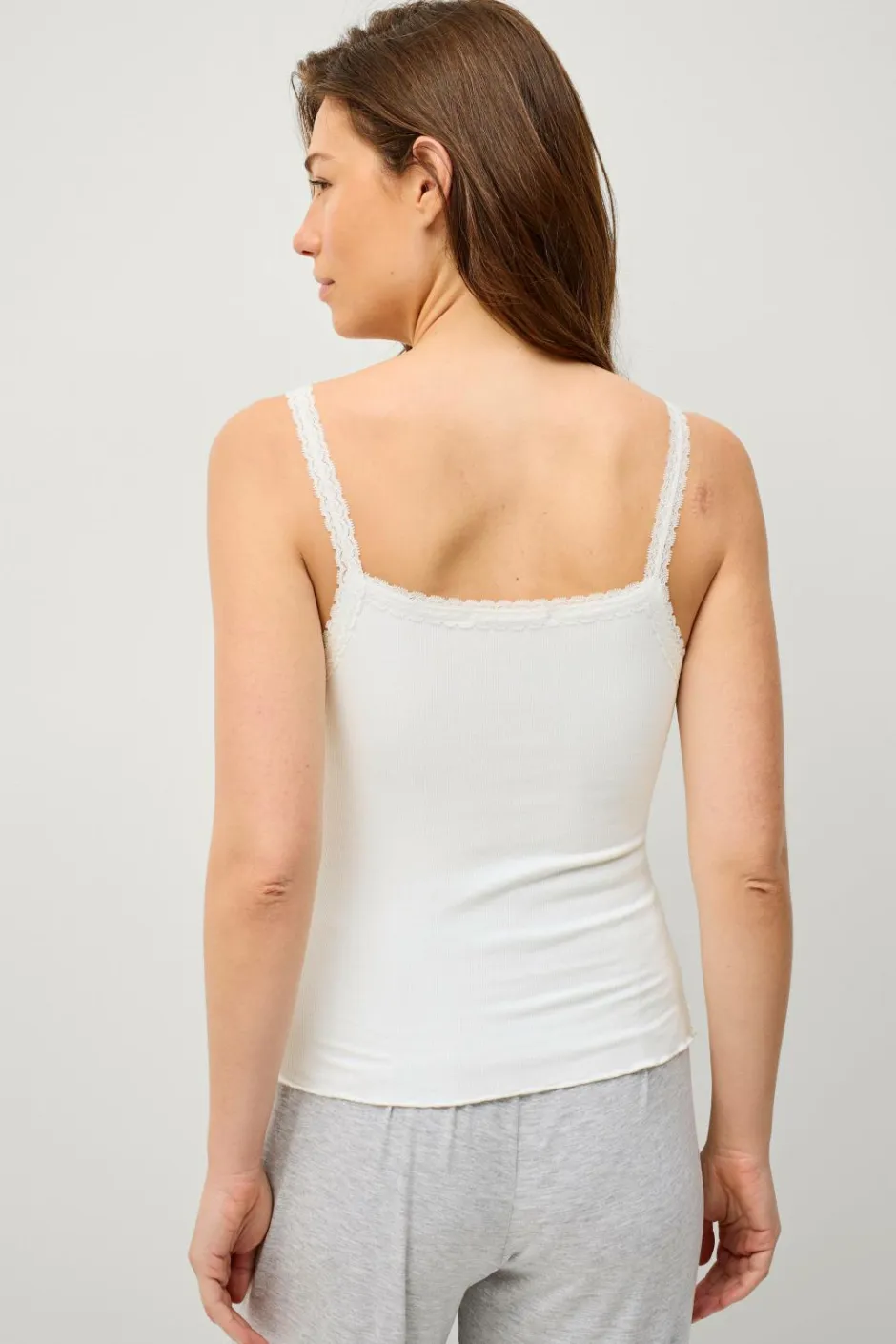 Sale Collection Ribbet undertrøje Dame Underkjoler & Chemiser|Loungewear & Homewear