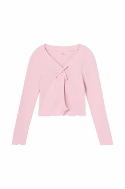 Ellos Collection Ribbet cardigan^Børn Trøjer & Cardigans