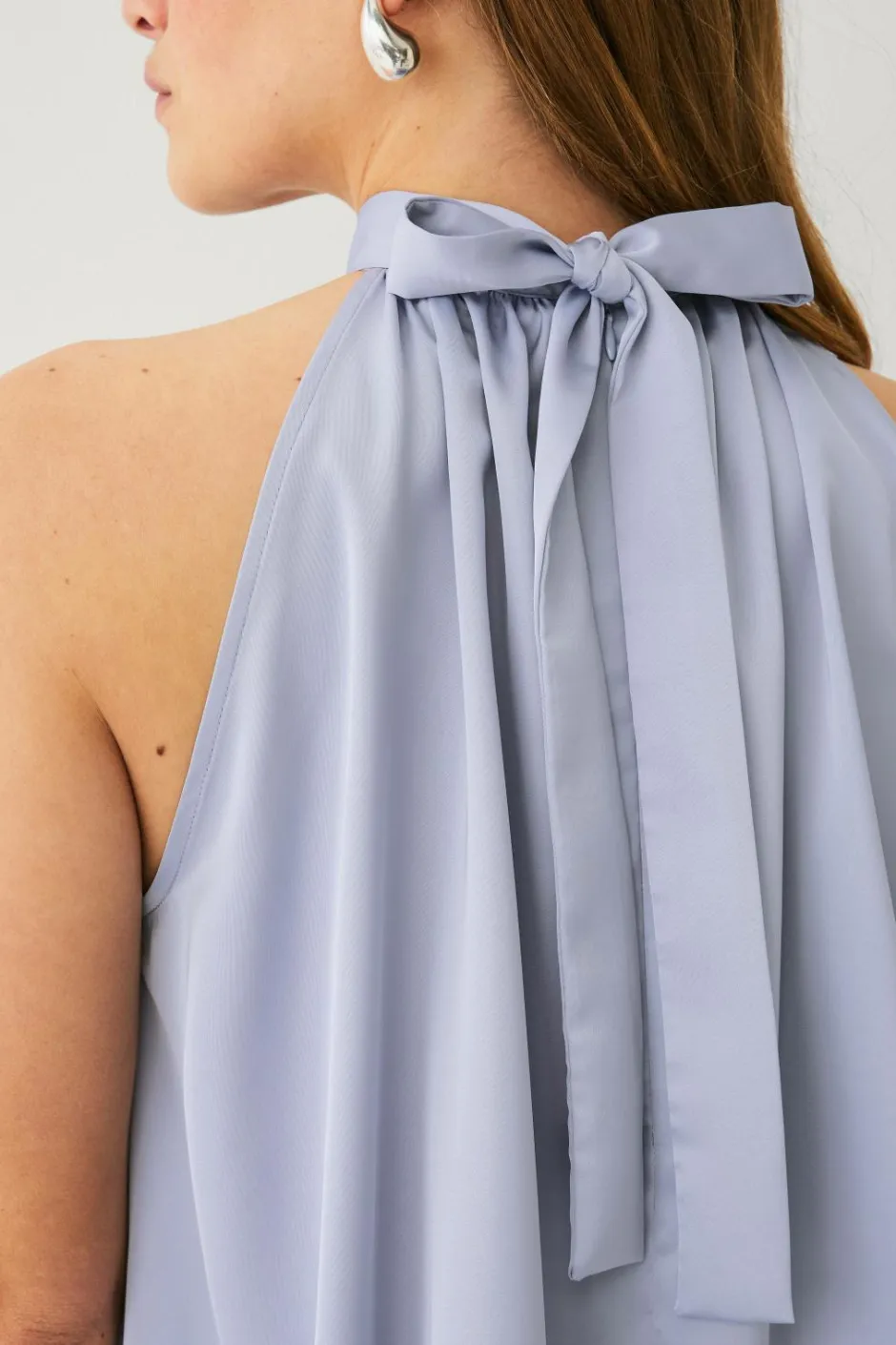 New Collection Ærmeløs bluse med dikkedarer Dame Skjorter & Bluser