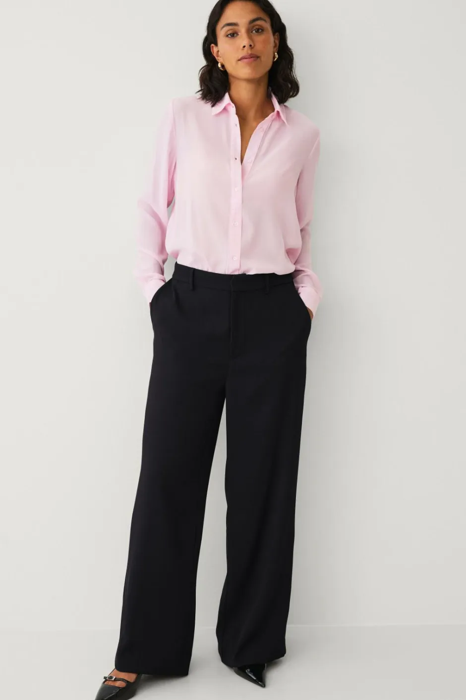 Ellos Collection Skjorte i crepe^Dame Skjorter & Bluser