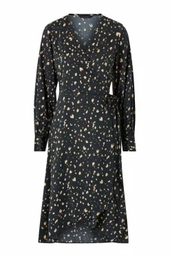 Clearance Collection Slå-om kjole i satin Dame Kjoler