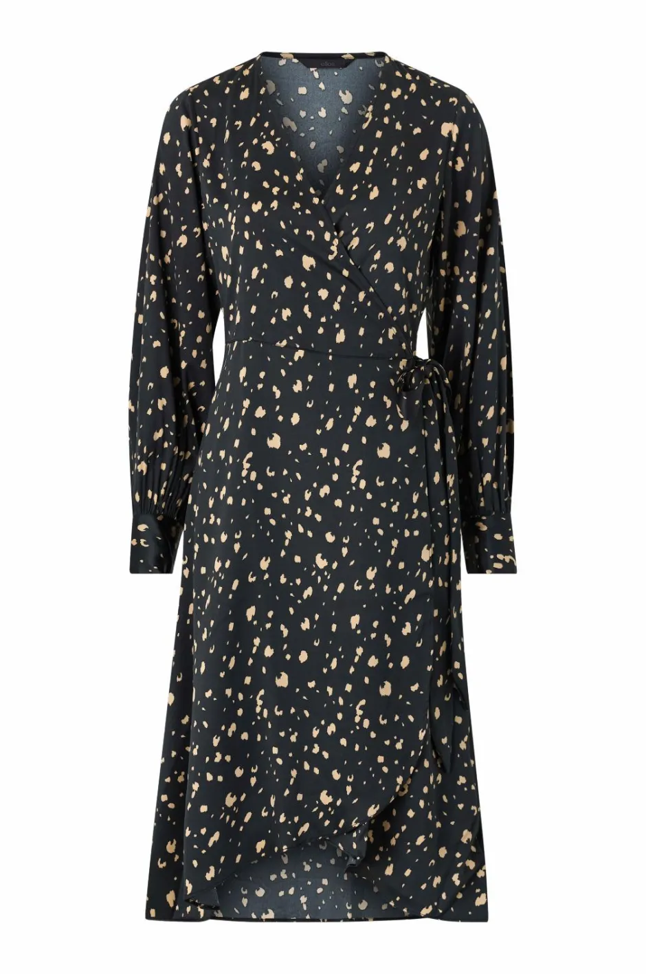 Clearance Collection Slå-om kjole i satin Dame Kjoler