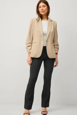 Discount Collection Smal pasform habitjakke med krøllede ærmer Dame Blazere & Veste