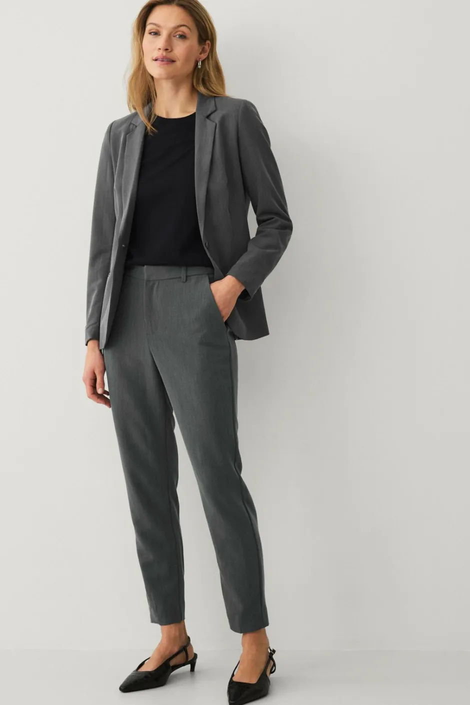 Ellos Collection Smal pasform habitjakke^Dame Blazere & Veste