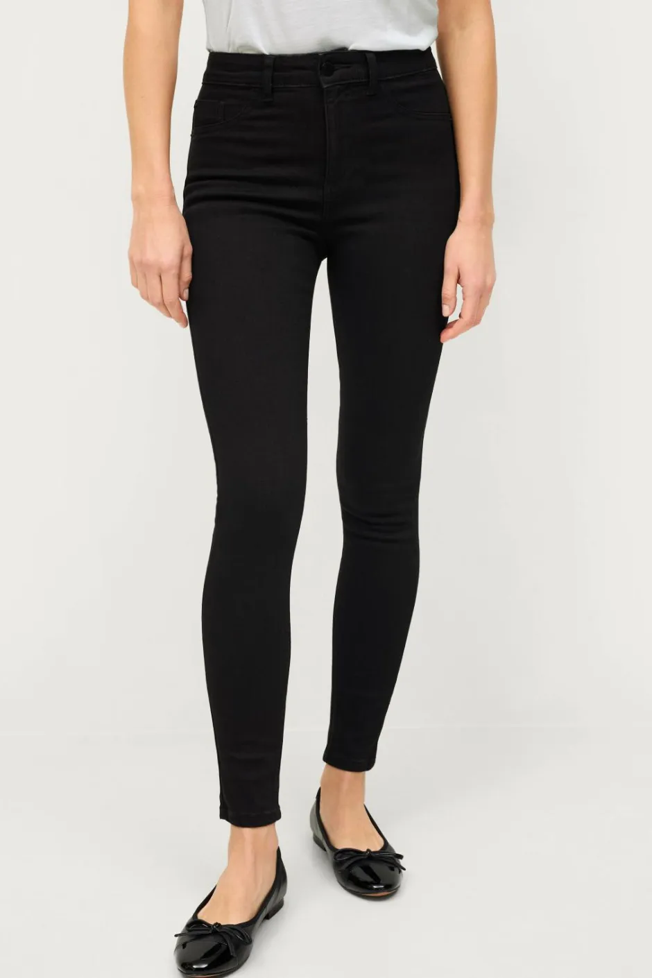 Outlet Collection Smalle stretch-jeggings med mediumhøj talje Dame Jeans